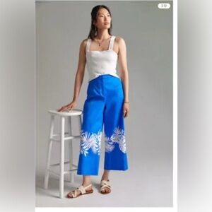 Hutch Blue and White Wide Leg Pants